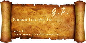 Gasparics Polla névjegykártya